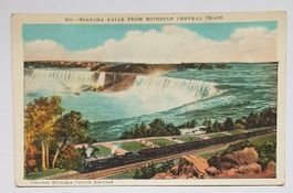 USA, Niagarafälle, Michigan Central Train, Selten Postkarte