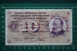 gottfried keller banknote 10 franken 1967