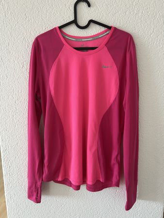 Nike Dri-FIT Langarmshirt Damen, pink, Gr. L
