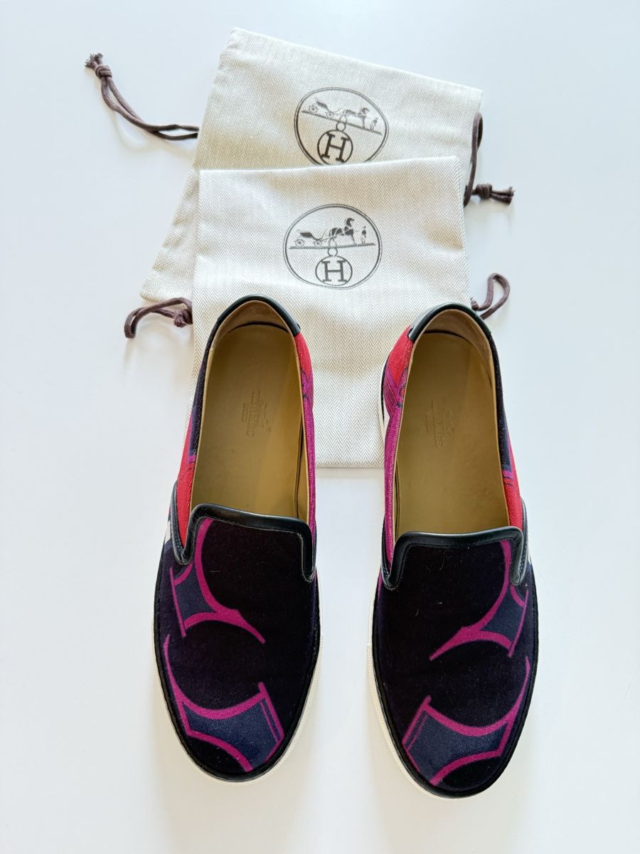 Hermès Damenschuhe: Hermès slip-on in tessuto – Gebraucht aus Comano von adr_mcr7
