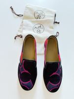 Hermès slip-on in tessuto