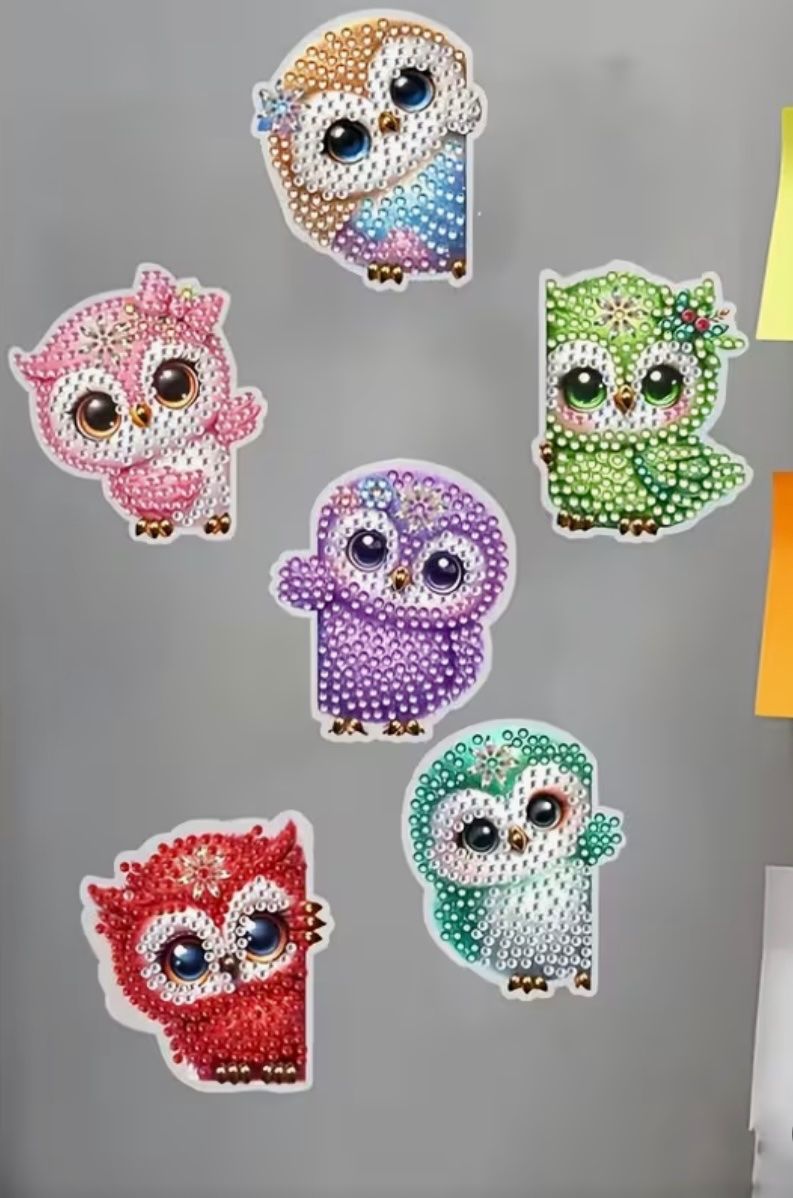 Kit bricolage: Diamond Painting: 6x Eule Kühlschrankmagnet – Nuovo e nell'imballaggio originale da Teufenthal AG venduto da MeineSchatztruhe 2