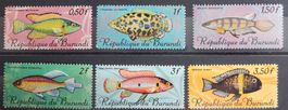 Burundi Lot mit Fischen **