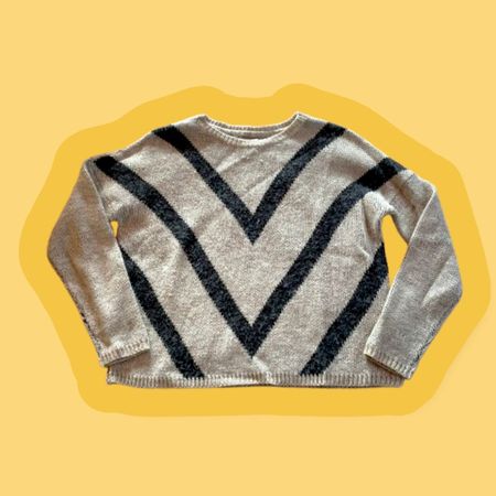 Grauer Strickpullover, Grösse S