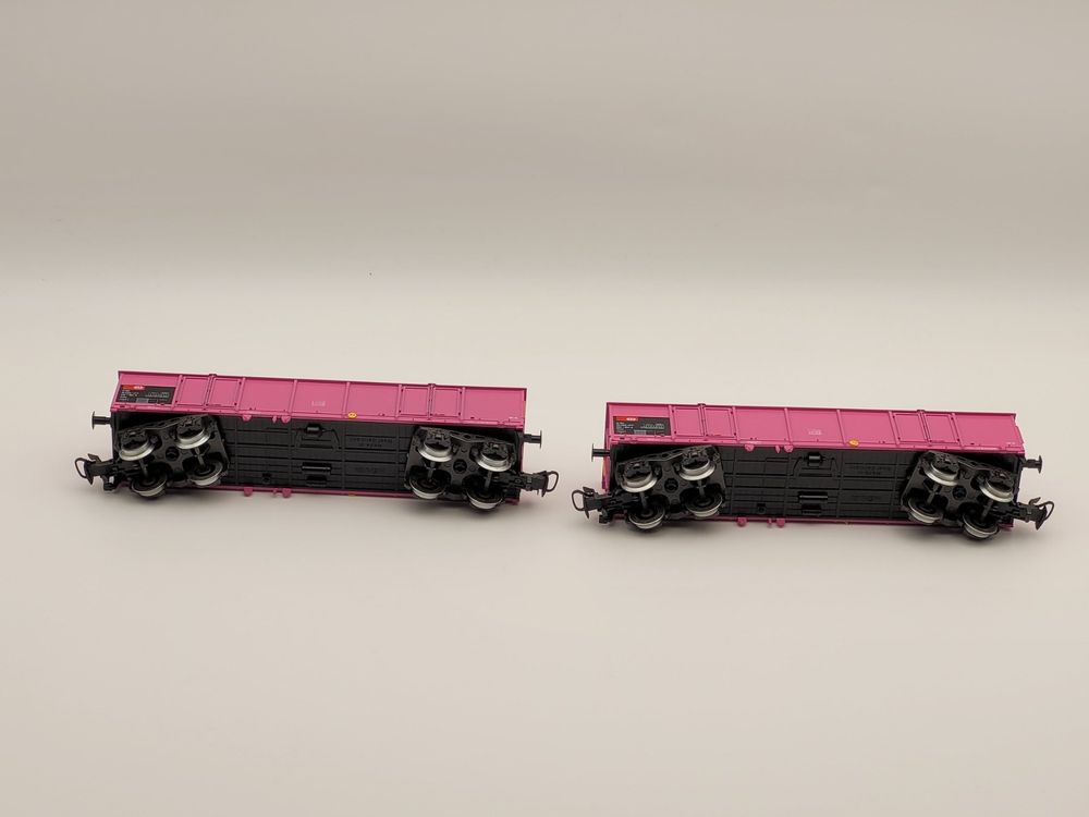 Märklin 4718 H0 2 SBB Eaos Hochbordwagen pink (Gebraucht) in Gunzwil ...