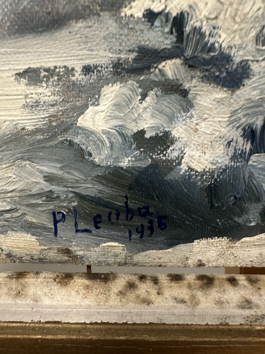Dipinti: Gemälde Paul Leuba Winterlandschaft mit Häusern – Usato da Ebikon venduto da Gaenggeliwaar 3
