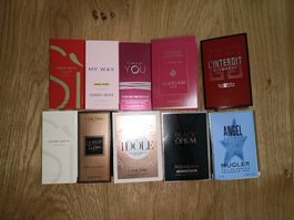 Parfumproben: Giorgio Armani, Lancôme, Mugler, Guerlain.....