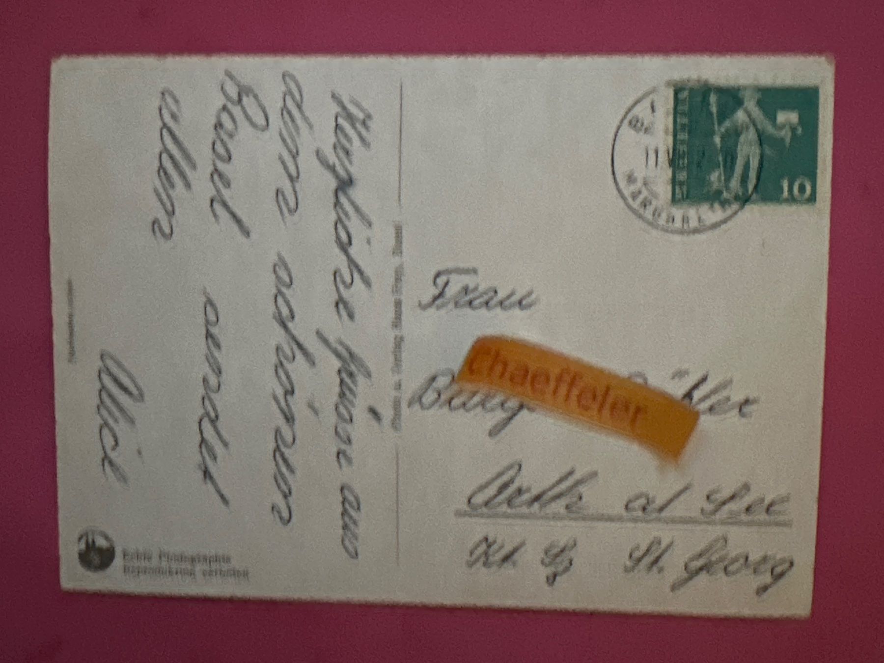 Cartoline postali: 1962  502 b Basel: Rathaus – Usato da Zürich venduto da Chaeffeler 1
