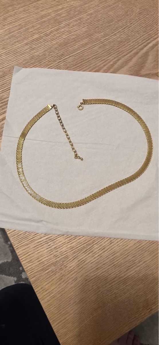 Catenine: Goldhalskette feines Netzmuster Vergoldet – Usato da St. Gallen venduto da mania03 1
