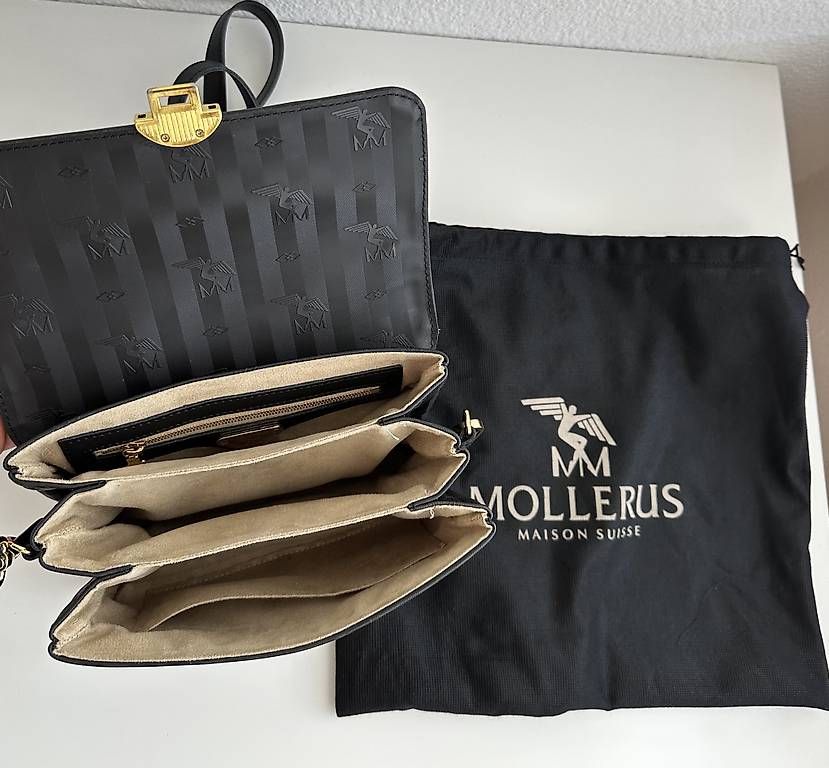 Maison Mollerus Borse da donna: Mollerus SIGNAU Tasche schwarz – Usato da Biel/Bienne venduto da joy108 2