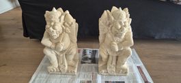 Paire de statues balinaises authentiques