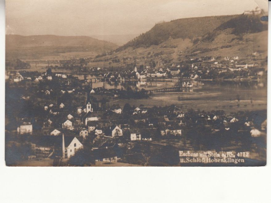 Cartoline postali: Eschenz Stein am Rhein ca. 1925 – Usato da Bürglen TG venduto da StampGraf