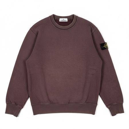 Sweat Col Rond Stone Island Bordeaux Prune Vintage - M
