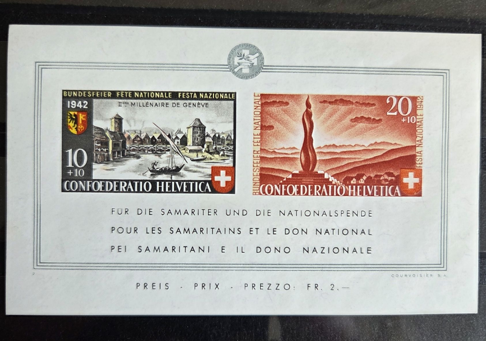 Tutti i francobolli: Briefmarken Block Postfrisch 1942  Nr. 2 – Usato da Stans venduto da Ducati16 1