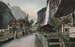 Lauterbrunnen - Karte ungelaufen.