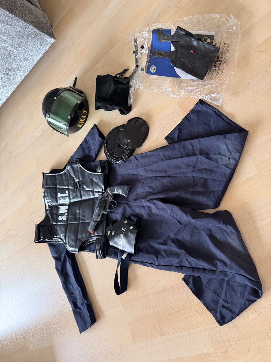 Costumi: S.W.A.T Fasnachtskostüm Gr.128 – Usato da niederhasli venduto da Italiana07