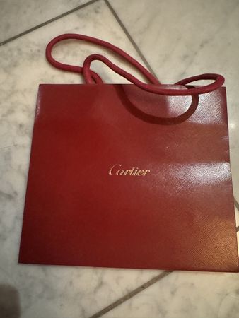Cartier Geschenktasche, rote Tragetasche, Top Zustand!