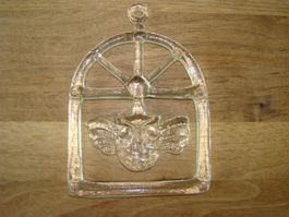 Eule, Uhu aus Glas Fensterhänger