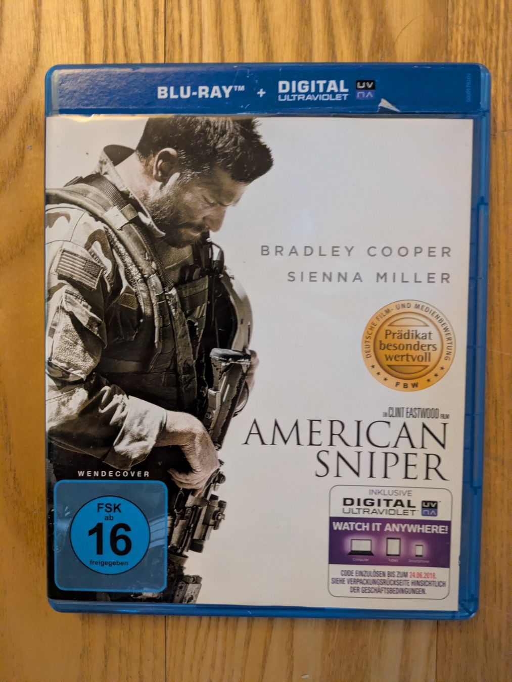 Tutti i DVDs: American Sniper mit Bradley Cooper [Blu- ray] – Usato da Männedorf venduto da Pacer19