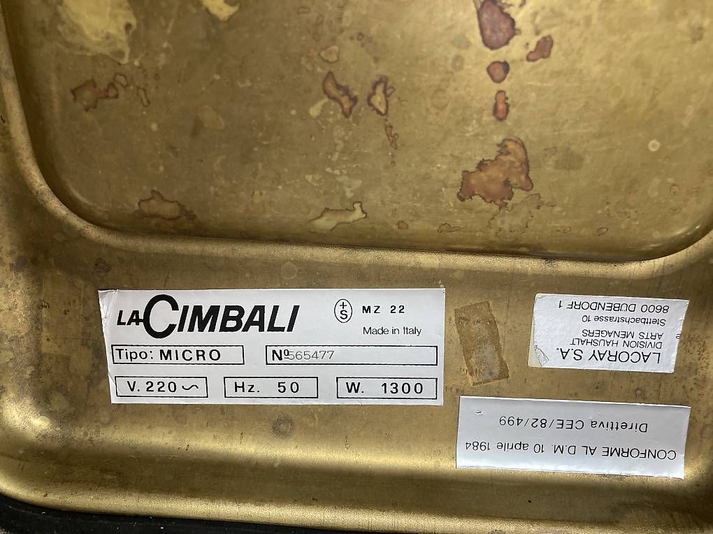 Cimbali Kaffeemaschinen & Espressomaschinen: La Cimbali Micro Cimbali in gold – Gebraucht aus Zürich von fotolli 3