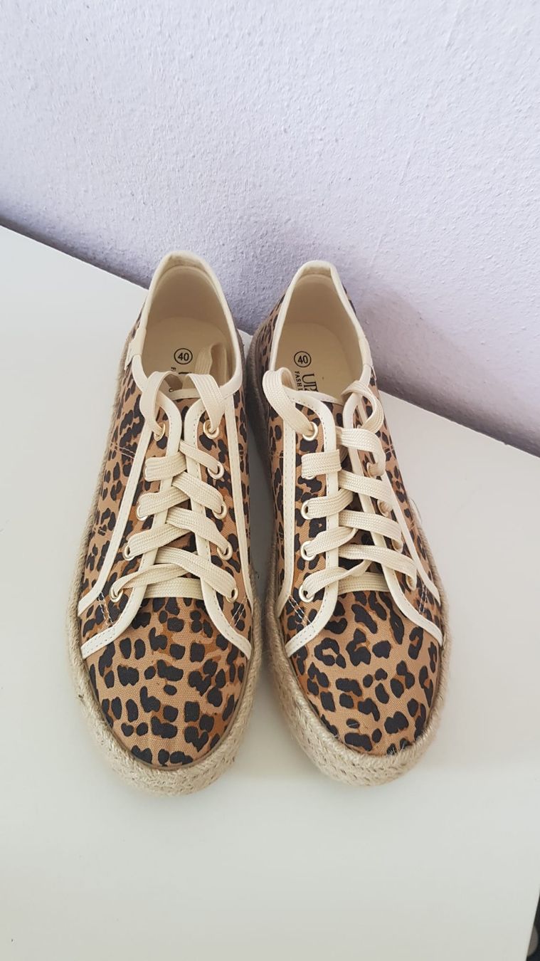 Scarpe da donna: Baskets espadrilles en toile motif léopard pointure 40 – Nuovo (secondo la descrizione) da Versoix venduto da aline_b 2