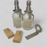 Design - Seifenspender réduze mit Wandhalterung – Set / Klar
