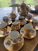 Kaffee service Bavaria 17-tlg. Golddekor Porzellan Bavaria