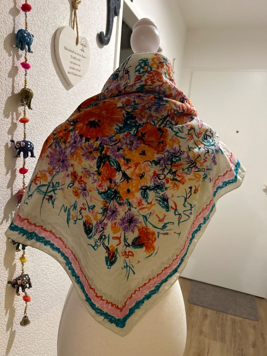 Foulard & Sciarpe: Foulard mit buntem Muster  ca. 86x86 cm – Usato da Brunnen venduto da Nala2929 3