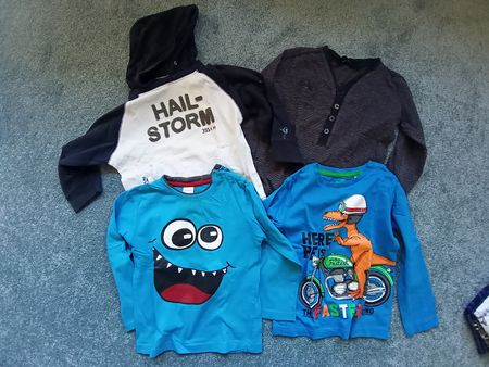 4 Langarmshirts, Gr. 98
