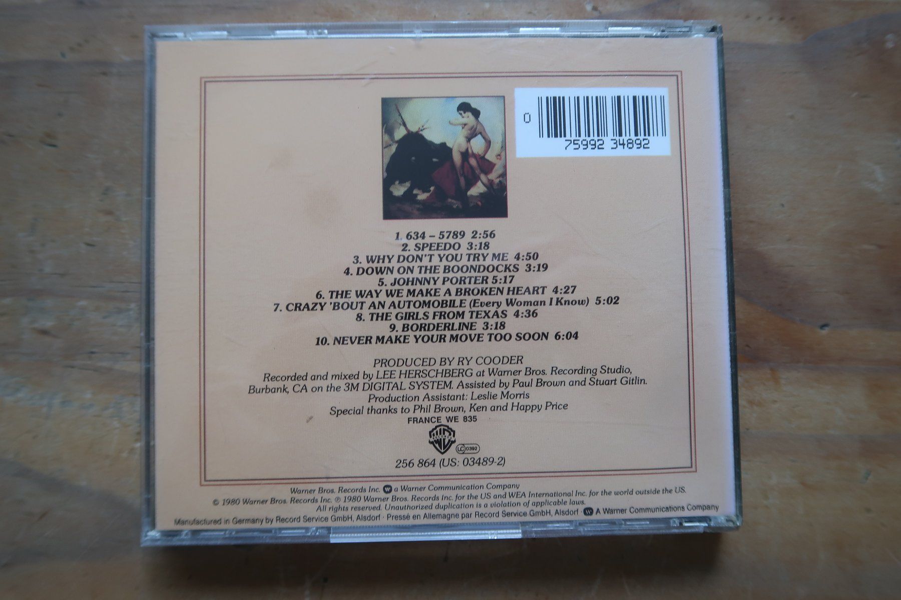CDs: RY COODER - BORDERLINE - CD – D'occasion à Basel par Patiscat 1