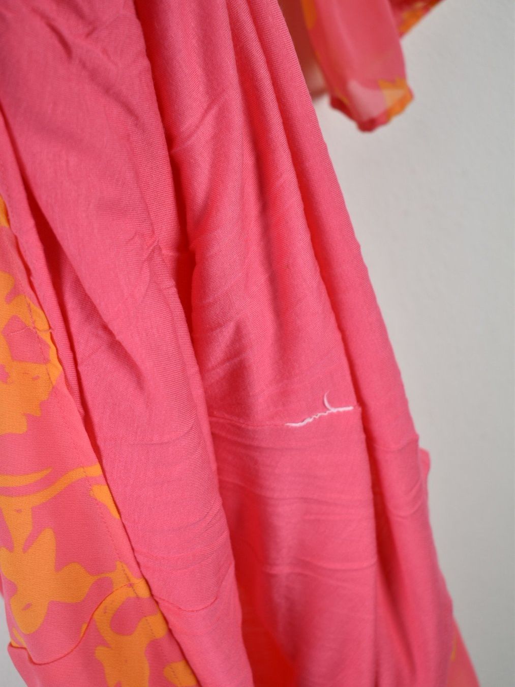 Comma Vestiti: Comma Chiffon Kleid, Gr.40, rosa/orange – Usato da Nürensdorf venduto da 2ND_STORY 7