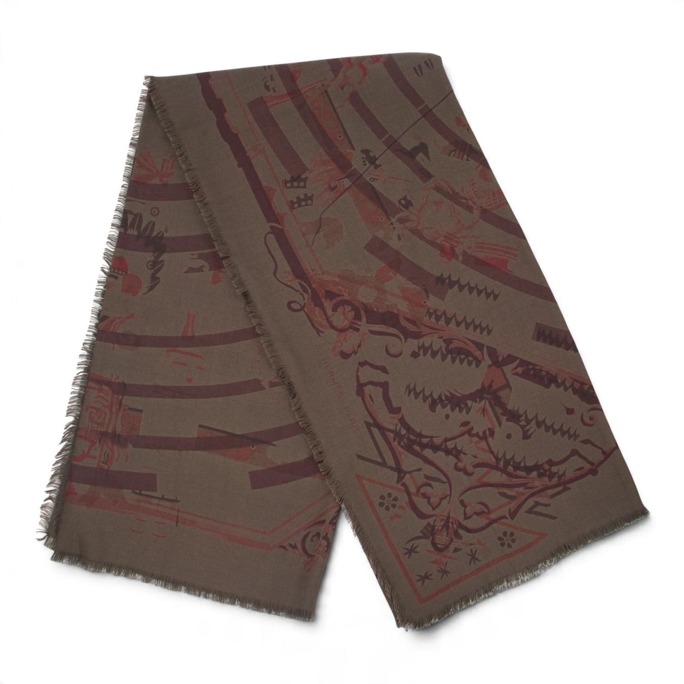 Hermès Foulards & écharpes: Hermès 140 Khaki – D'occasion à Binningen par Designerlabels 6