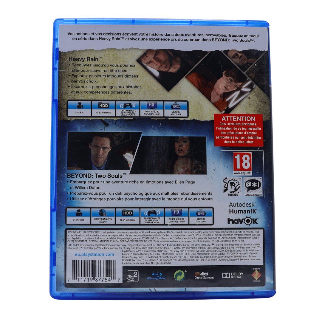 Spiele: Heavy Rain & Beyond: Two Souls - PS4 – Gebraucht aus Paudex von dindeboy 2
