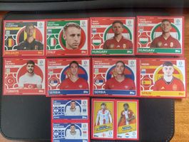 EURO 2024 10x stickers TOPPS
