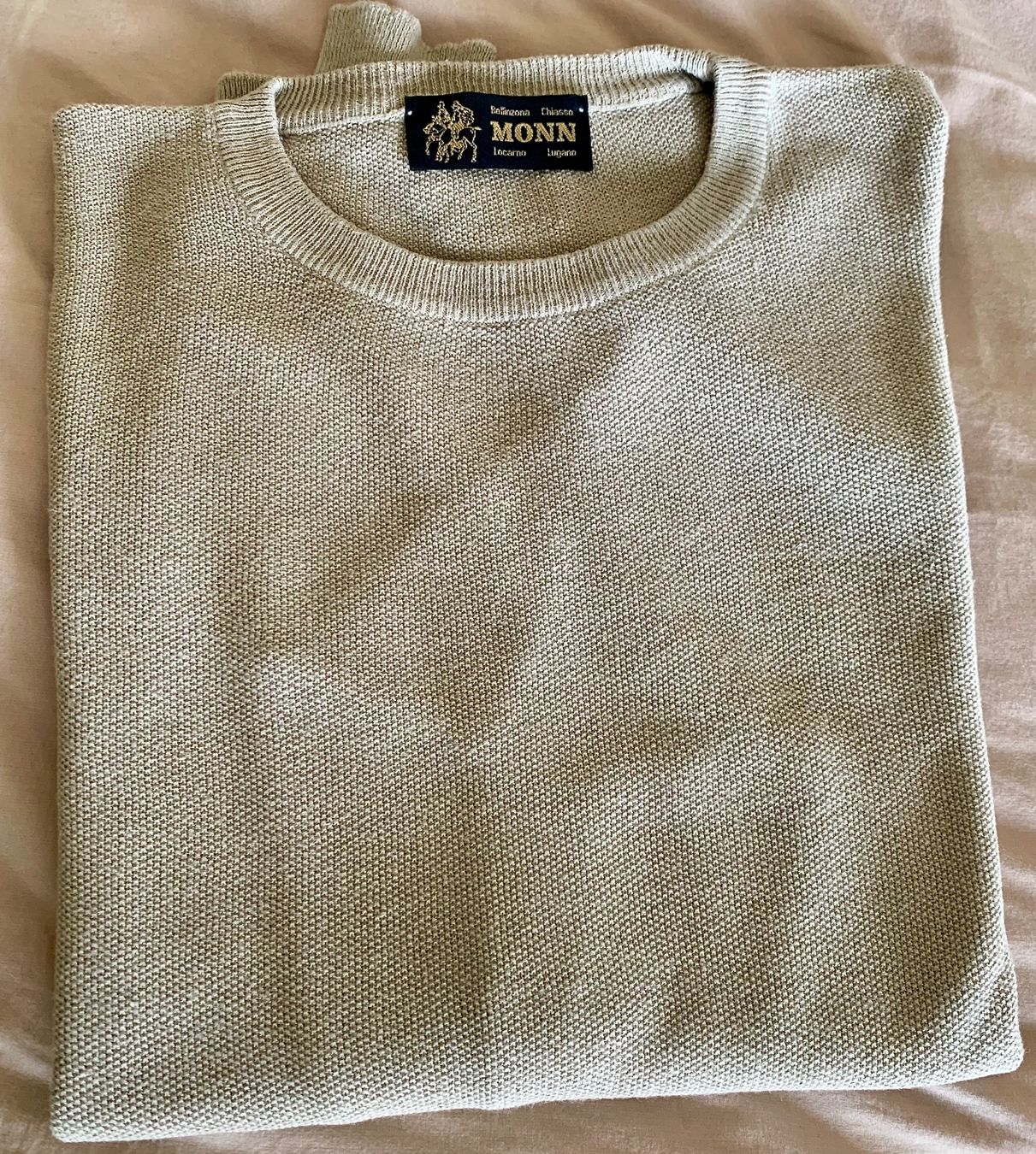 Pullover & Sweatshirts: Pullover uomo  MONN Lugano. Taglia 50 (M). Lino e cotone. Vi – Gebraucht aus Vacallo von Ro-Ma76 6