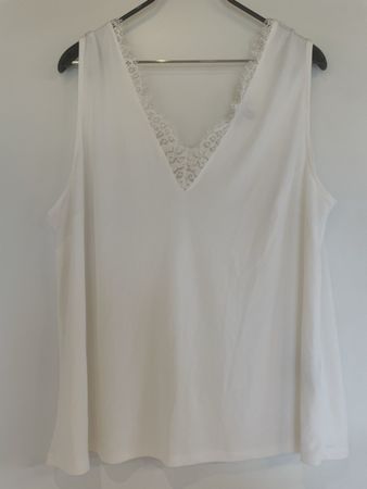 Top Shirt T-Shirt Bluse Spitze Sommer Damen 46  48