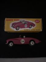 Dinky Toys 107 Sunbeam Alpine Sports de Course Boîte OVP
