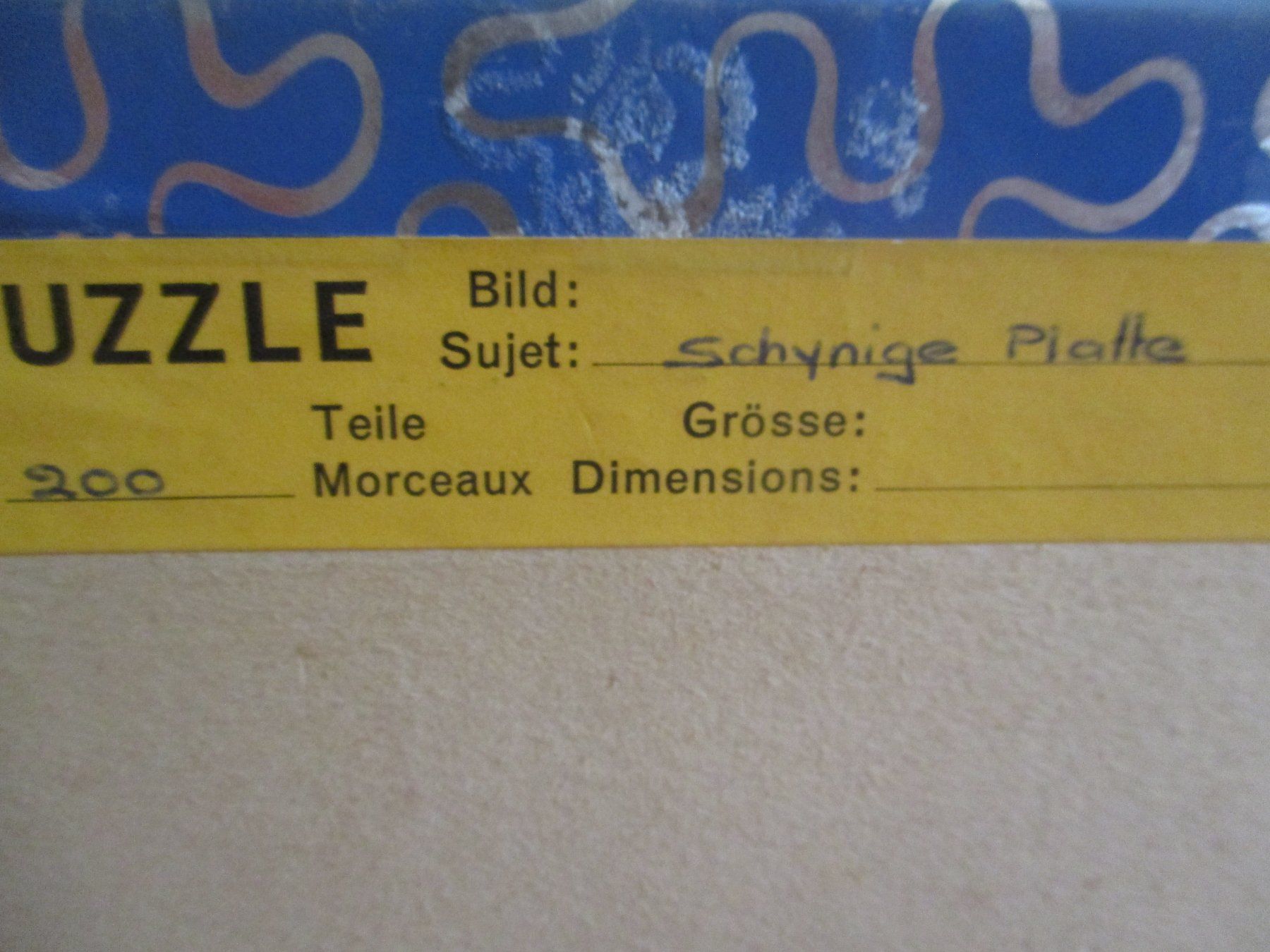 Penelope Puzzle: Penelope Holzpuzzle, Schynige Platte – Usato da Birsfelden venduto da alles-muss-raus 1