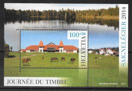 Sonderblock W103 Tag Briefmarke Saignelégier ** 13.11.2014