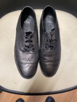 Chaussures élégantes en cuir noir, pointure 39