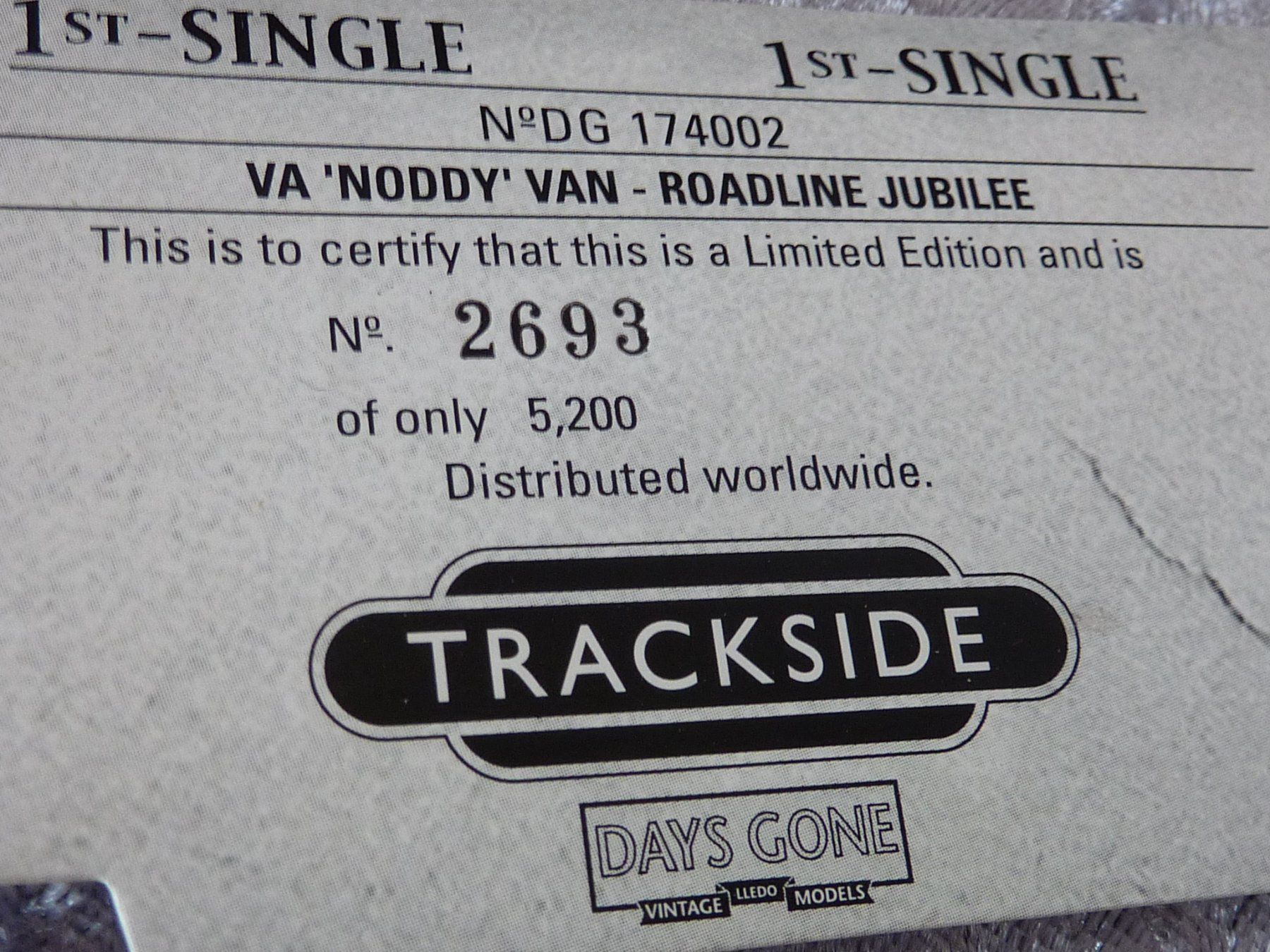 Modellautos: VA Noddy Van Roadline Jubilee – Neu und originalverpackt aus Dürrenäsch von modellautos4you 4
