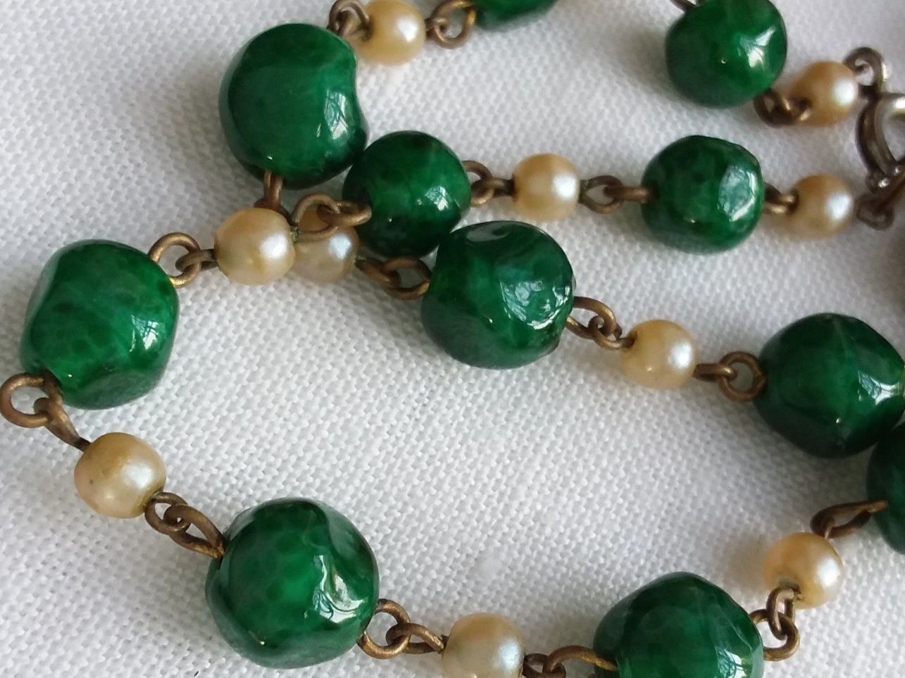 Ketten: Antike Glas Halskette Collier Tschechien ca 1930 – Gebraucht aus Zürich von philpip 1