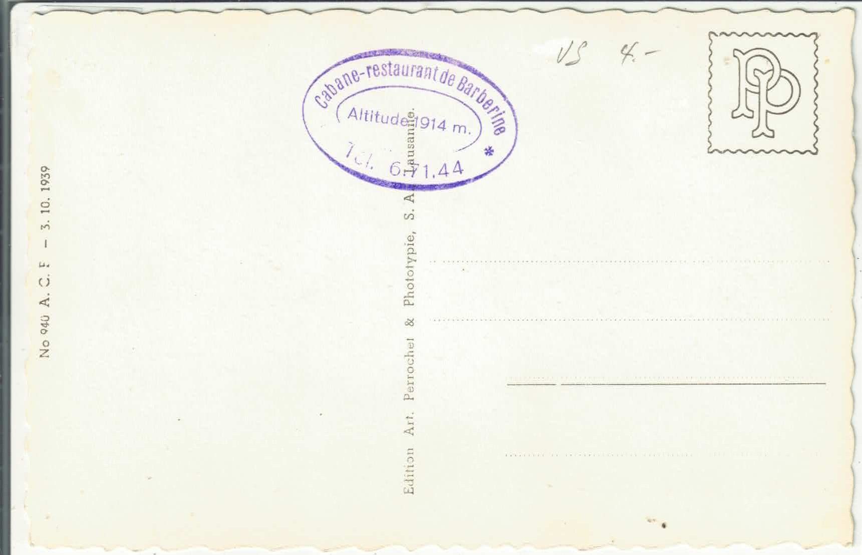Cartoline postali: Barberine - Le lac – Usato da Ettingen venduto da Kartenplanet 1