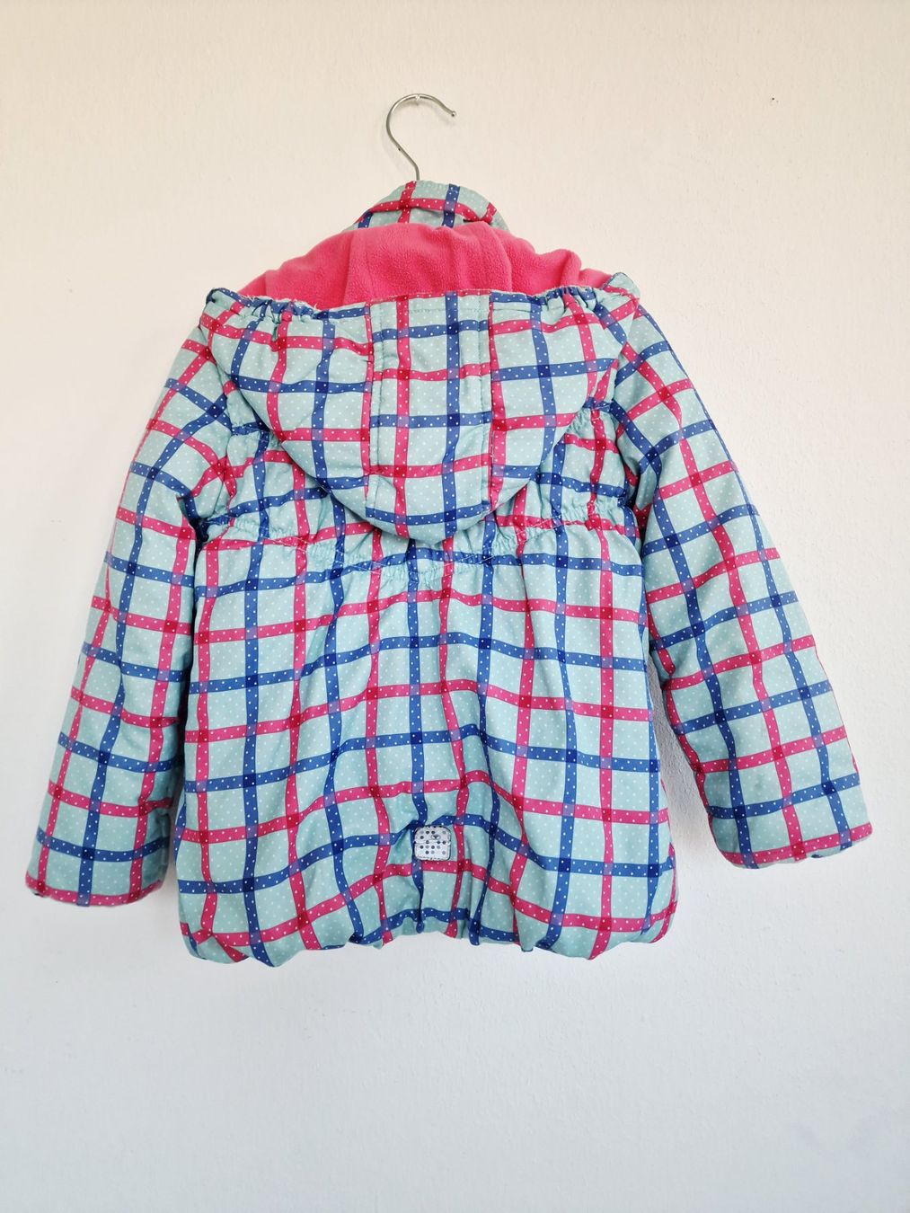 Tom Tailor Giacche & Cappotti: Mädchen Jacke Tom Tailor Gr. 104/110 Hellblau Rosa kariert – Usato da Hallau venduto da CHACLA 1