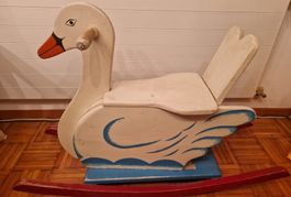 Schaukelschwan Wisa Gloria Vintage Holz