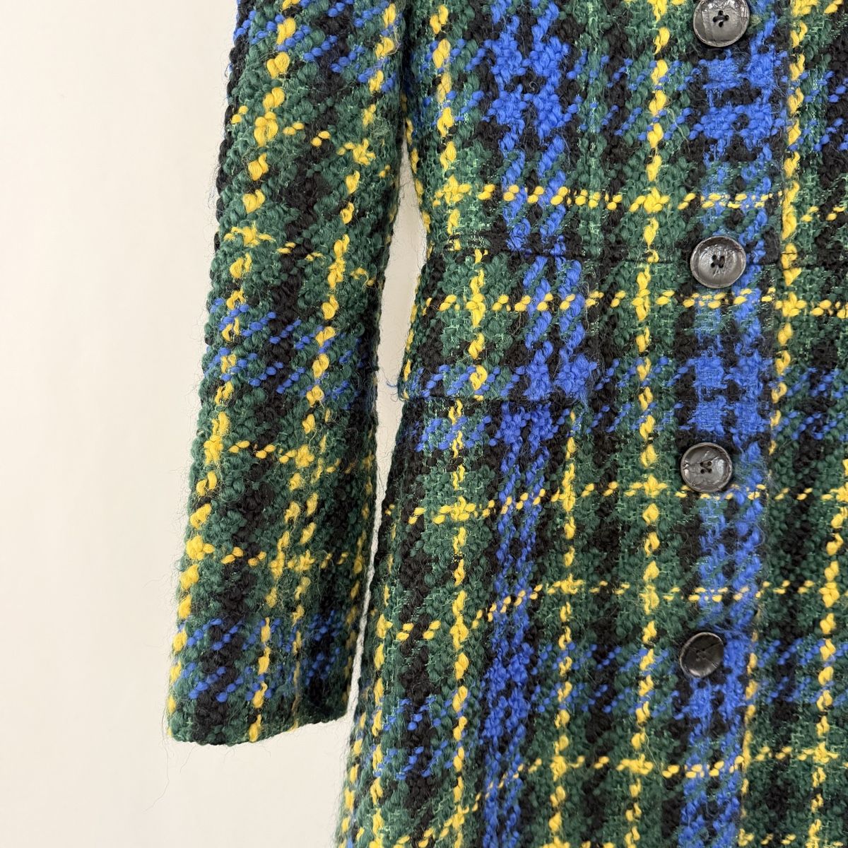 Dolce & Gabbana Mäntel: Dolce & Gabbana Multicolour Wool Bouclé Coat – Neu (gemäss Beschreibung) aus Emmen von Avviivva_Com2023 2
