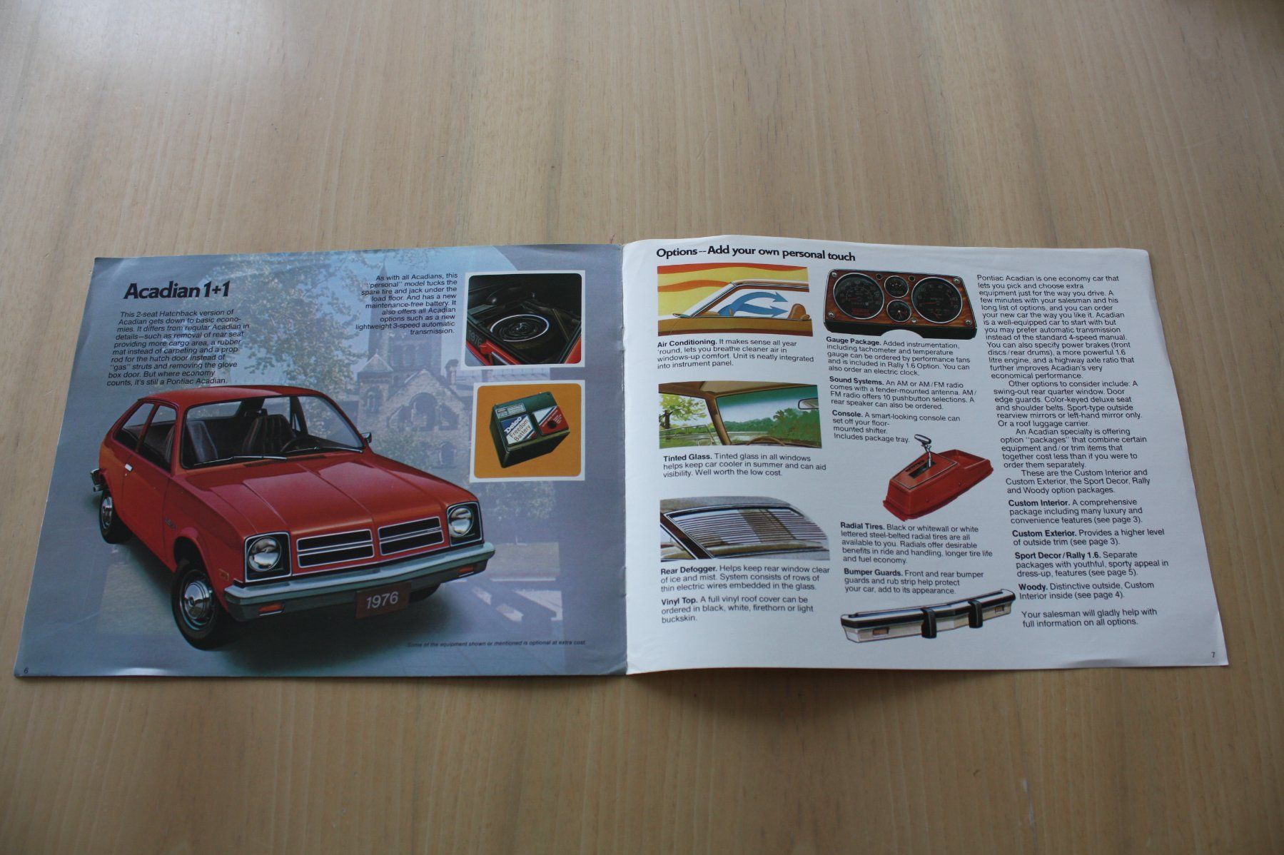 Pontiac Dokumente: Pontiac Acadian Prospekt 1976 – Gebraucht aus Wikon von erwin400 3