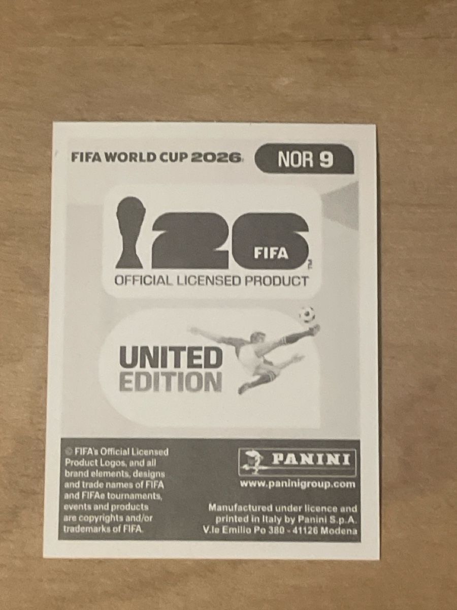 Panini Carte collezionabili: Morten Thorsby Panini NOR 9 – Nuovo e nell'imballaggio originale da Fällanden venduto da Permarco 1