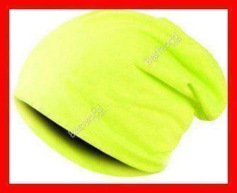 Beanie Mütze Kappe Cap LEUCHTGELB Hut Winter Cap Hat Ski