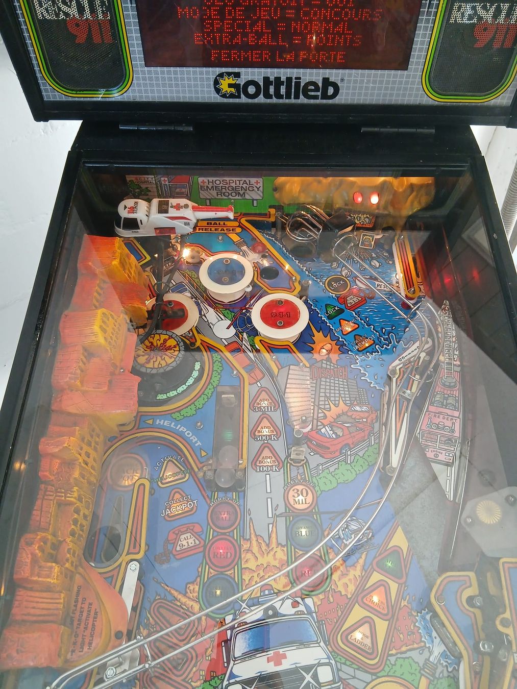 Flipper: flipperkasten flipper gottlieb rescue 911 – Usato da Leibstadt venduto da Retrowelt 6